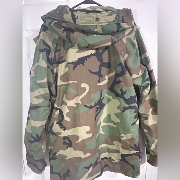 Vintage army camo parka rain jacket - Picture 4 of 4